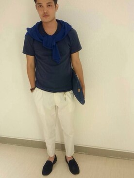「横浜」｜「アイテム（その他アウター）」を使った、えいちゃんさん（メンズ・173cm）の秋コーディネート