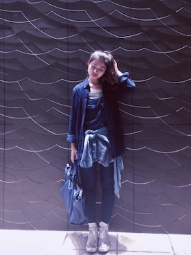 「PULL&BEAR（プルアンドベア）のアイテム（キャミソール）」を使った、bluegirlさん（レディース・156cm）の春コーディネート
