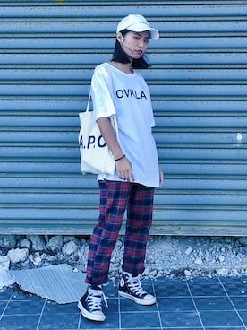 「OVERKILL inc.（オーバーキル）のアイテム（トップス）」を使った、bluegirlさん（レディース・156cm）の秋コーディネート