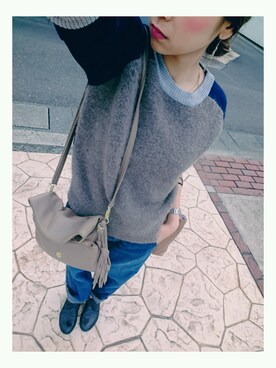 「GOODENOUGH（グッドイナフ）のアイテム」を使った、Masami  Shimuraさん（レディース・157cm）の秋コーディネート