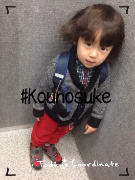 「kounosuke」｜Kounosuke  さん（メンズ・90cm）の春コーディネート