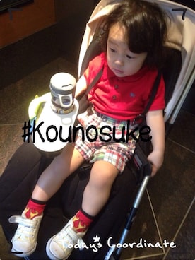 「kounosuke」｜Kounosuke  さん（メンズ・90cm）の春コーディネート