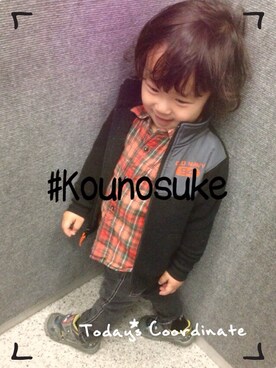 「kounosuke」｜Kounosuke  さん（キッズ・90cm）の春コーディネート