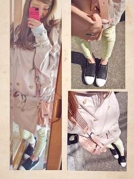 「Marc by Marc Jacobs（マークバイマークジェイコブス）のアイテム（スニーカー）」を使った、hisaさん（レディース・165cm）の春コーディネート
