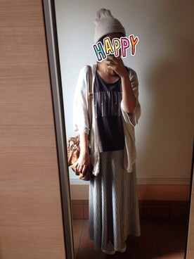 「AS as know as（エーエス アズノウアズ）のアイテム（Tシャツ/カットソー）」を使った、★★ryo★★さん（レディース・162cm）の秋コーディネート