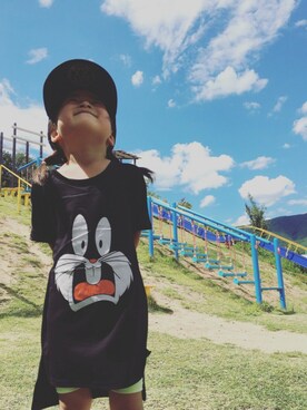 「KaneZ（ケインズ）のアイテム（帽子）」を使った、みっとんさん（キッズ・100cm）の秋コーディネート