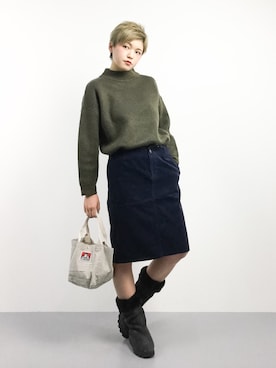 阿久津友里さん（レディース・165cm）の冬コーディネート