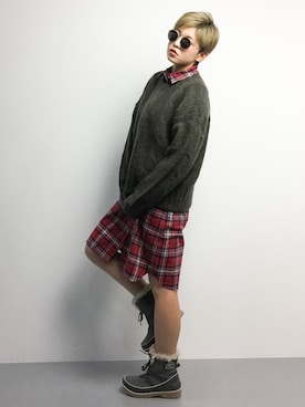 阿久津友里さん（レディース・165cm）の冬コーディネート