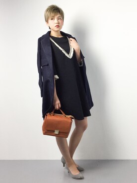 阿久津友里さん（レディース・165cm）の冬コーディネート