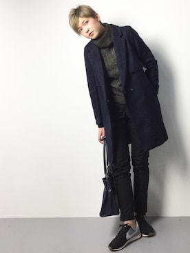 阿久津友里さん（レディース・165cm）の冬コーディネート