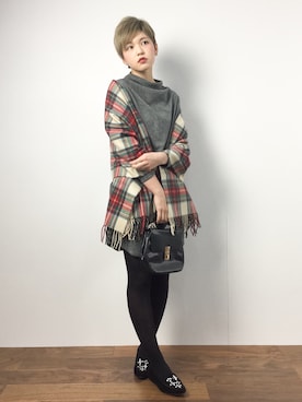 阿久津友里さん（レディース・165cm）の冬コーディネート