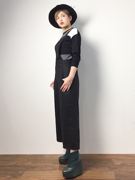 阿久津友里さん（レディース・165cm）の冬コーディネート
