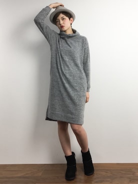 阿久津友里さん(レディース・165cm)の冬コーディネート