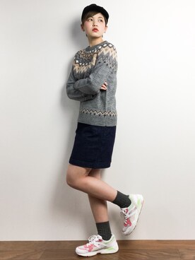 阿久津友里さん（レディース・165cm）の冬コーディネート