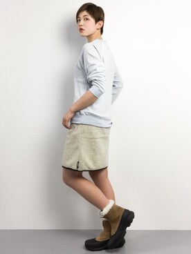 阿久津友里さん（レディース・165cm）の冬コーディネート