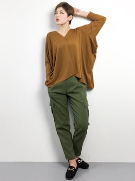 阿久津友里さん（レディース・165cm）の冬コーディネート