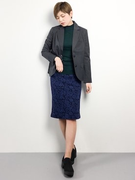 阿久津友里さん（レディース・165cm）の冬コーディネート