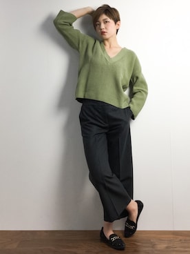 阿久津友里さん（レディース・165cm）の冬コーディネート