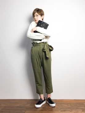 阿久津友里さん（レディース・165cm）の冬コーディネート