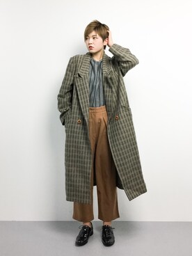 阿久津友里さん（レディース・165cm）の冬コーディネート