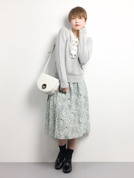 阿久津友里さん（レディース・165cm）の冬コーディネート