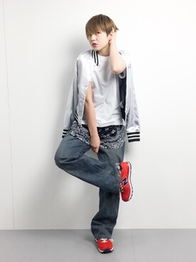 阿久津友里さん(レディース・165cm)の冬コーディネート