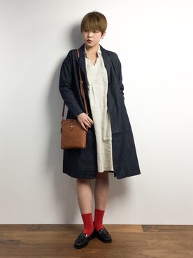 阿久津友里さん（レディース・165cm）の冬コーディネート