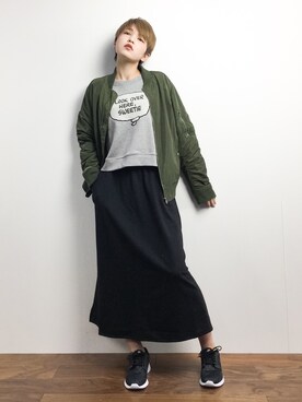 阿久津友里さん（レディース・165cm）の冬コーディネート