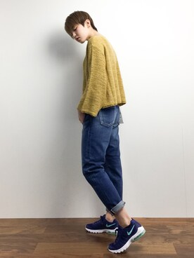 阿久津友里さん(レディース・165cm)の冬コーディネート