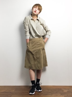 阿久津友里さん（レディース・165cm）の冬コーディネート