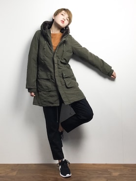 阿久津友里さん(レディース・165cm)の冬コーディネート