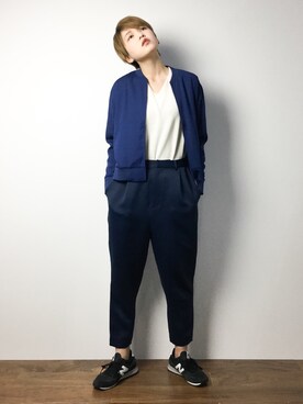 阿久津友里さん（レディース・165cm）の冬コーディネート
