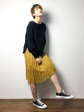 阿久津友里さん（レディース・165cm）の冬コーディネート