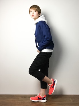 阿久津友里さん（レディース・165cm）の冬コーディネート