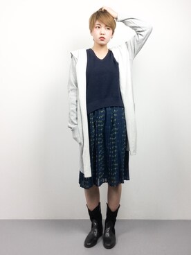 阿久津友里さん（レディース・165cm）の冬コーディネート