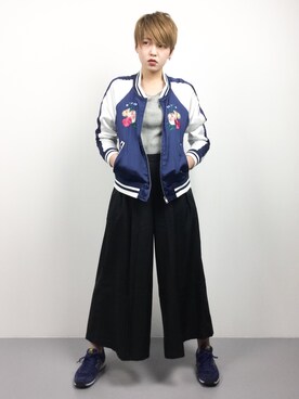 阿久津友里さん(レディース・165cm)の冬コーディネート