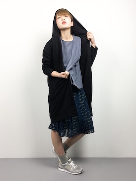 阿久津友里さん（レディース・165cm）の冬コーディネート