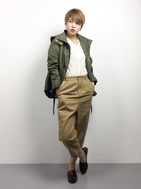 阿久津友里さん（レディース・165cm）の冬コーディネート