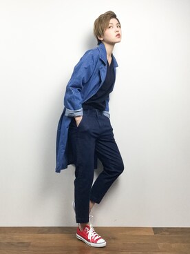 阿久津友里さん（レディース・165cm）の冬コーディネート