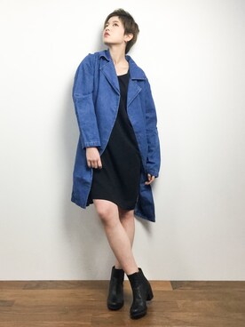 阿久津友里さん（レディース・165cm）の冬コーディネート