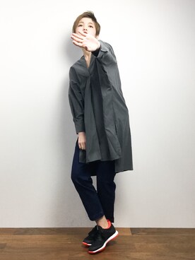 阿久津友里さん(レディース・165cm)の冬コーディネート
