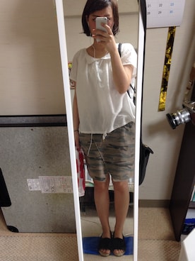 「CIAOPANIC（チャオパニック）のアイテム」を使った、あおさん（レディース・166cm）の夏コーディネート