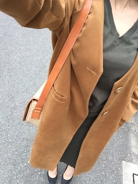 「HERE'S（HERE'S）のアイテム（ジャケット/アウター）」を使った、ｎ.さん（レディース・158cm）の冬コーディネート