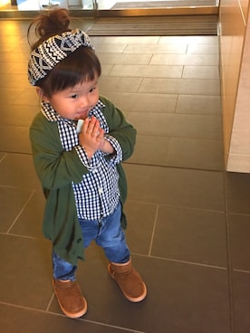 せーなさん（キッズ・90cm）の秋コーディネート