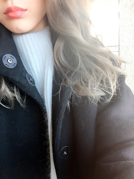 「Yves Saint Laurent（イヴサンローラン）のアイテム（口紅/リップティント/グロス）」を使った、ALLY☻さん（レディース・164cm）の冬コーディネート