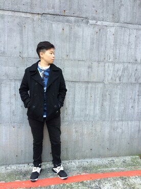 「SQUAD（スクアッド）のアイテム（ジャケット/アウター）」を使った、chuさん（メンズ・165cm）の冬コーディネート
