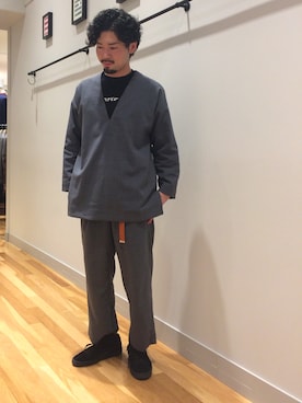 「EN ROUTE（アンルート）のアイテム（その他アウター）」を使った、Tsuyoshiさん（メンズ・166cm）の秋コーディネート