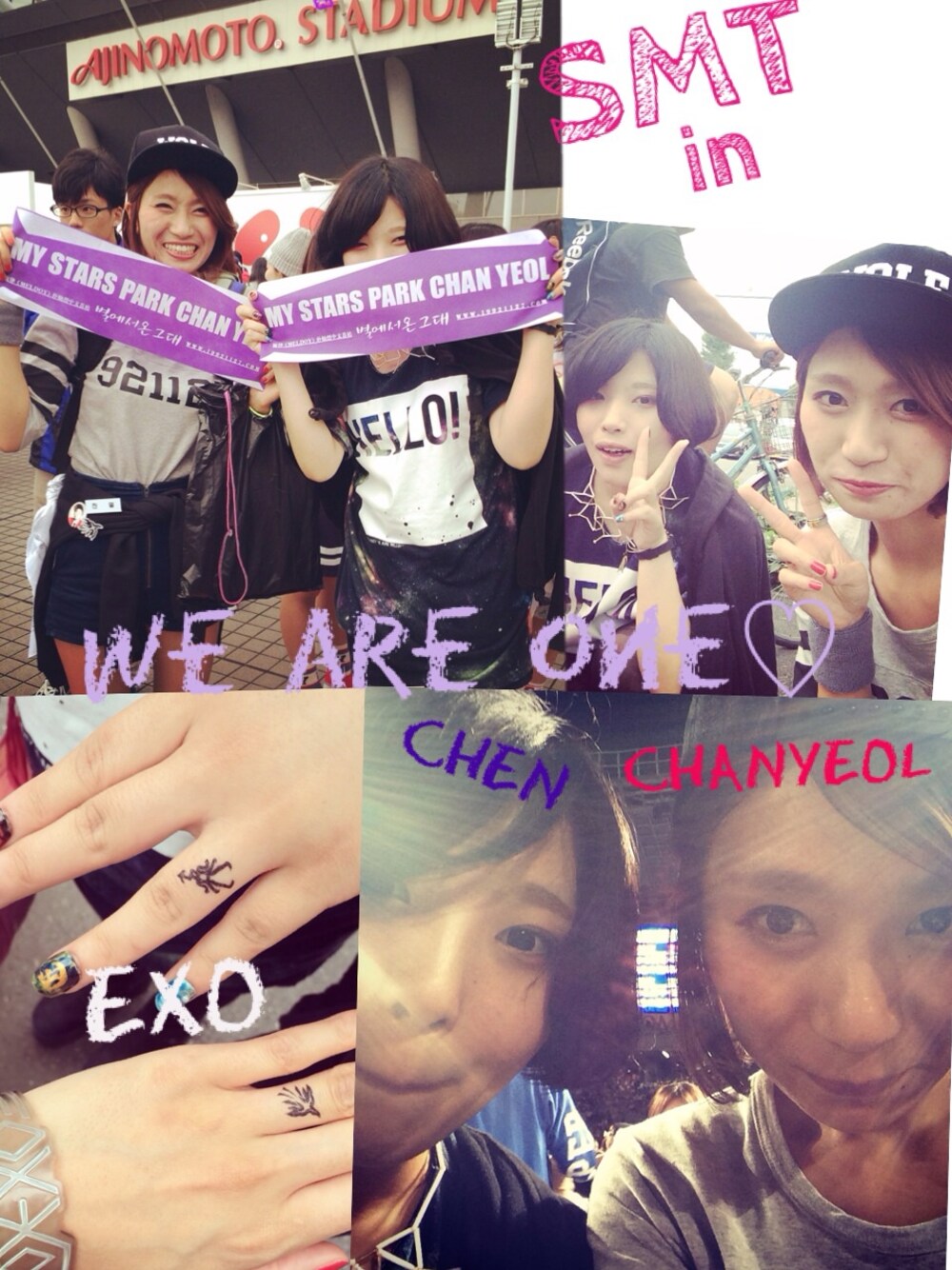 「SMT、SMTinTOKYO、EXO、CHANYEOL」｜「EXOのアイテム（Tシャツ/カットソー、グレー系）」を使った、manatasさん（レディース・164cm）の秋コーディネートの1枚目の写真