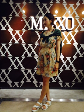 「激安コーデ」｜「アイテム（ワンピース/ドレス）」を使った、MIXXO_ishiさん（レディース・164cm）の夏コーディネート