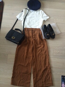 「GRL（グレイル）のアイテム（ピアス（両耳用））」を使った、maa@さん（レディース・160cm）の秋コーディネート